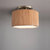 Tambo SemiFlush Mount Ceiling Light - Natural Ash, Weathered Brass