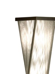 Torque Accent Floor Lamp - 54", Espresso Wood finish, Silver Strings, Dimmer Switch