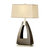 Trina Table Lamp - 30", Pecan Wood, Brushed Nickel, 3-way Rotary Switch