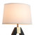 Trina Table Lamp - Ebony, Weathered Brass