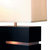 Zen Reclining Table Lamp with Nightlight - 19", Espresso Wood, Brushed Nickel, 4-way Switch