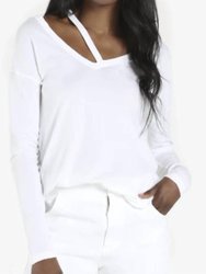 Boot Long Sleeve Top In White - White