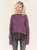 Anabell Destructed Cable Knit Sweater - Misty Lilac