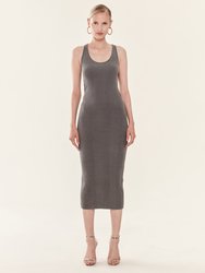 Coqui Mid-Length Tank Dress - Pigment Black