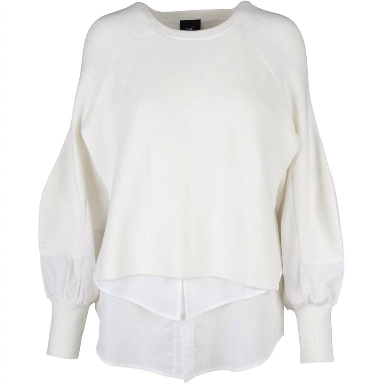 Tulipa Blouse Long Knit In Creme