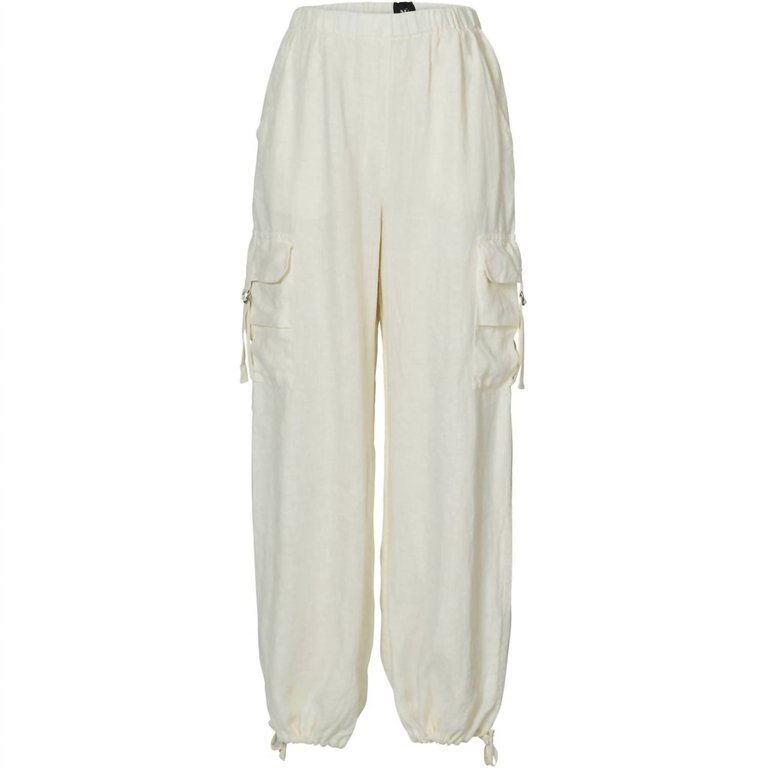 Uma Trouser Pants In Creme - Creme