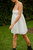 Isabelle Cotton Silk Mini Dress - White