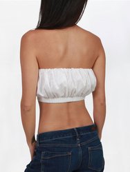 Isabelle Cotton Silk Ruched Bandeau