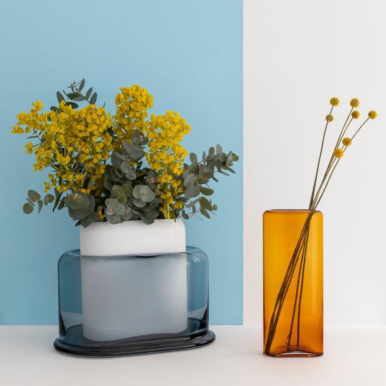 Layers Vase - Medium - Steel Blue