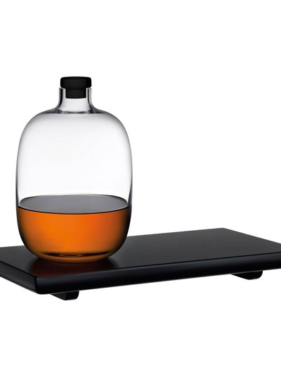NUDE Glass Malt Whiskey Bottle With Wooden Tray product