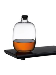 Malt Whiskey Bottle With Wooden Tray