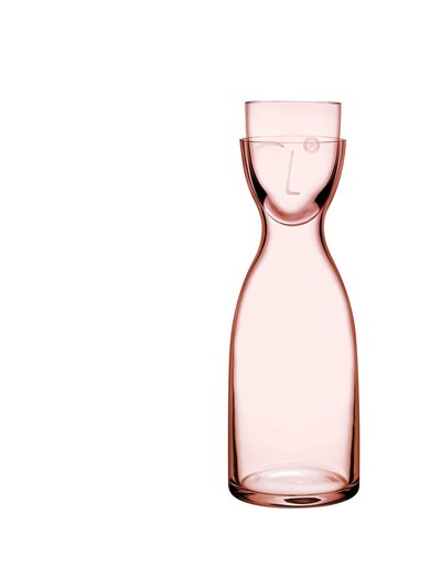 NUDE Glass Mr. & Mrs. Night Water Set Tall - Dusty Rose product