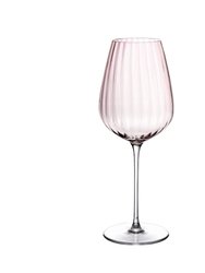 Round Up Dusty Rose Set of 2 White Wine Glasses