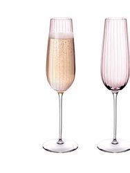 Round Up Set of 2 Sparkling Wine Glasses