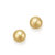 14K Solid Gold Ball Studs - 14K Yellow Gold