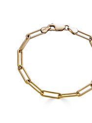 Bold Paperclip Chain Bracelet - Gold