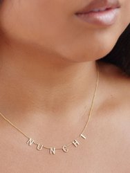 Customizable Initials Gold Necklace