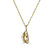Dumpling Pendant Necklace -  10k Yellow Gold
