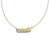 Duotone Nameplate Necklace - Gold