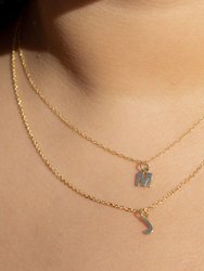 Gold Initial Pendant Necklace