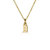 Gold Initial Pendant Necklace