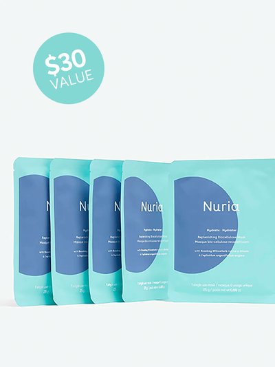 Nuria Hydrate Replenishing Biocellulose Sheet Mask Set product