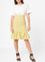 Glen Plaid Mermaid Dress in Yellow