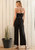 Multi-color Binding Jumpsuit in Black