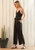 Multi-color Binding Jumpsuit in Black