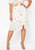Plus Size Fruit Punch Button Front Midi Skirt - Fruit Punch - White