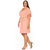 Plus Size Lace Trim Wrap Dress