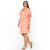 Plus Size Lace Trim Wrap Dress