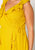 Plus Size Ruffle Trim Wrapped Maxi Dress - Mustard