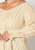 Plus Size Smocked Sleeve Wrap Blouse - Yellow