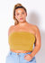 Plus Size Women's Sleeveless Turtle Neck Fitted Top