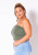 Plus Size Women's Sleeveless Turtle Neck Fitted Top