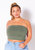 Plus Size Women's Sleeveless Turtle Neck Fitted Top