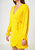 Smocked Bell Sleeve Wrap Dress in Yellow