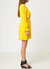 Smocked Bell Sleeve Wrap Dress in Yellow