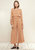 Smocked Waist Wide Leg Palazzo Pants in Apricot