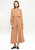 Smocked Waist Wide Leg Palazzo Pants in Apricot - Apricot