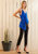 Solid Drape Hem Wrapped Cami in Blue