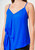 Solid Drape Hem Wrapped Cami in Blue