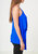 Solid Drape Hem Wrapped Cami in Blue