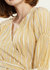 Stripe Wrap Blouse in Yellow