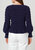 Women's Midnight Peplum Sweater - Black