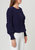 Women's Midnight Peplum Sweater - Black