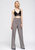 Women's Multi Glen Plaid High Waist Wide Leg Pants