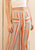 Women's Multi Stripe High-waisted Palazzo in Rust Multi