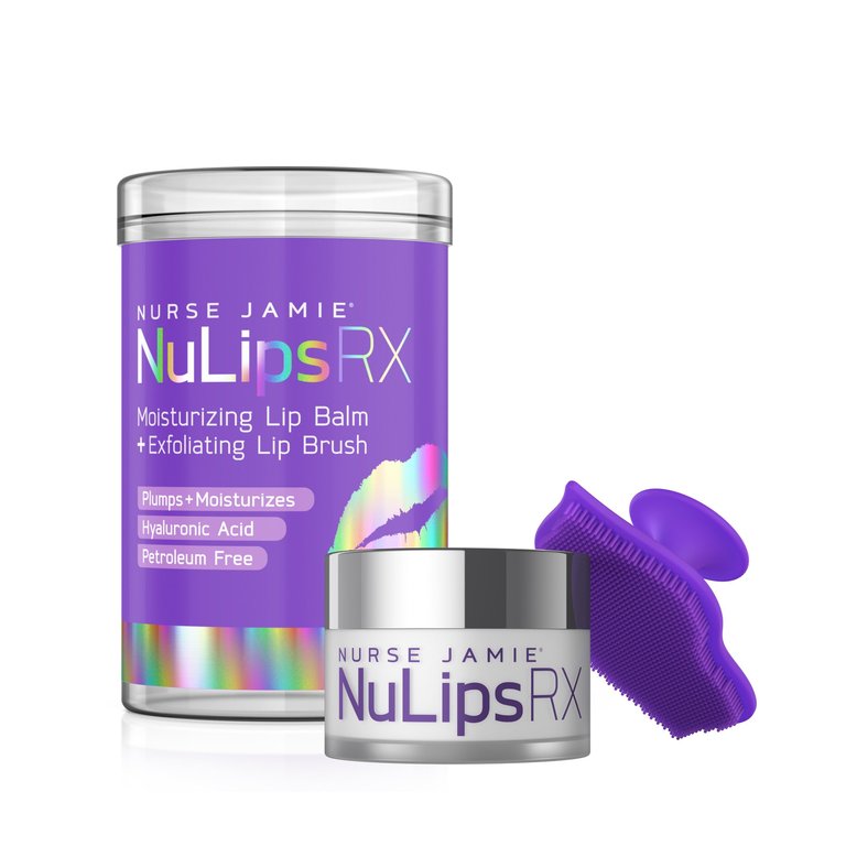 Nulips RX Moisturizing Lip Balm + Exfoliating Lip Brush